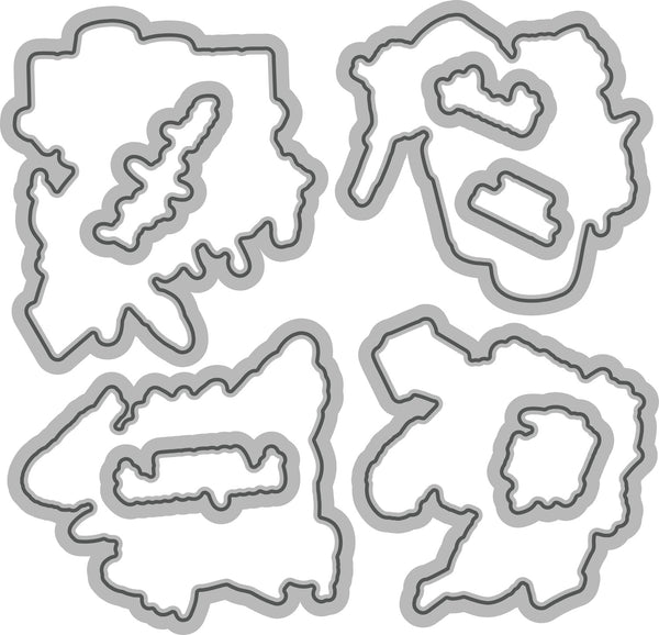 Poppy Crafts Cutting Dies & Stamp Set