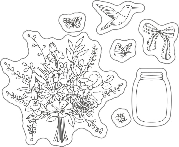 Poppy Crafts Cutting Dies & Stamp Set