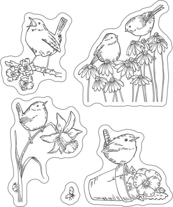 Poppy Crafts Cutting Dies & Stamp Set