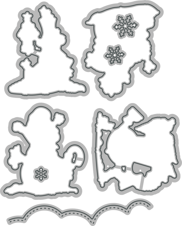 Poppy Crafts Cutting Dies & Stamp Set