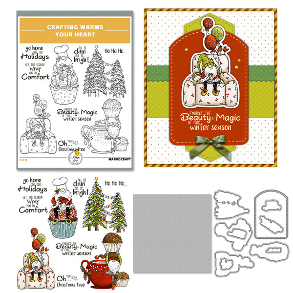 Poppy Crafts Cutting Dies & Stamp Set