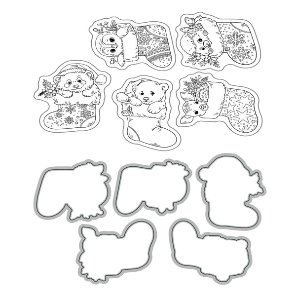 Poppy Crafts Cutting Dies & Stamp Set