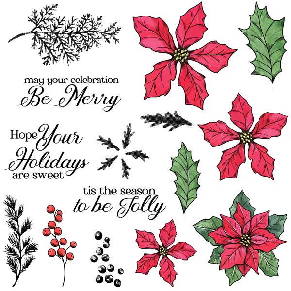 Poppy Crafts Cutting Dies & Stamp Set