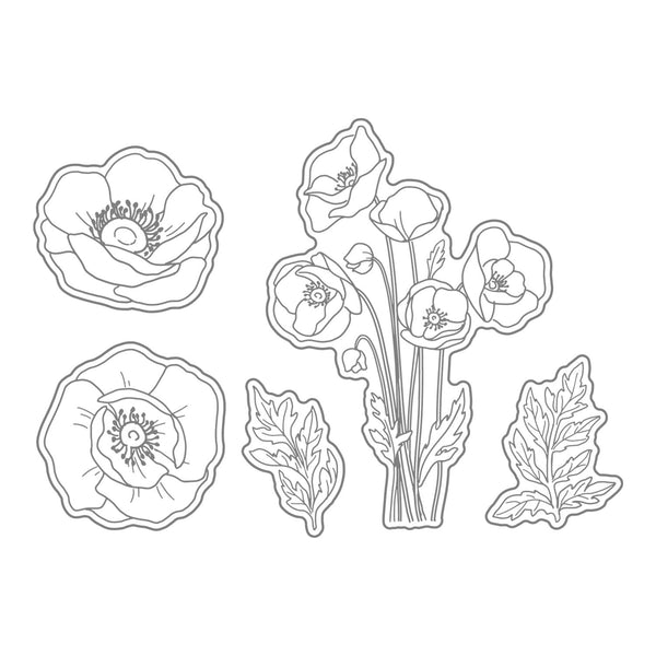 Poppy Crafts Cutting Dies & Stamp Set