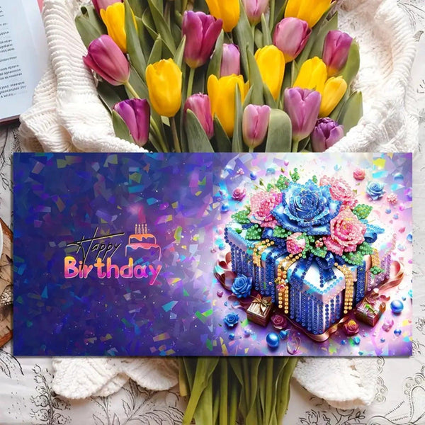 Poppy Crafts Diamond Art Greeting Card Kit
