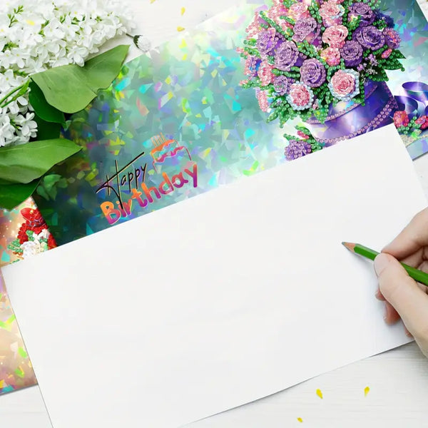 Poppy Crafts Diamond Art Greeting Card Kit
