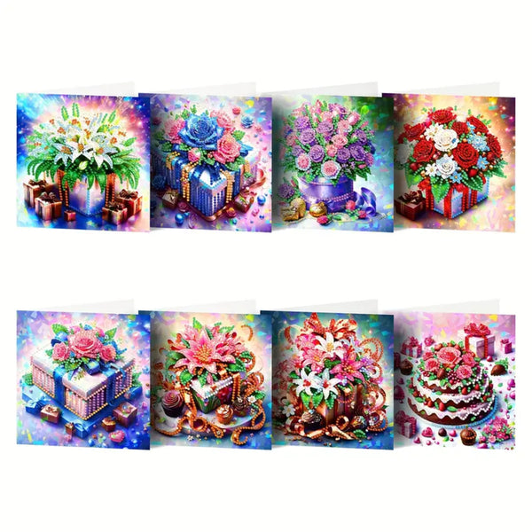 Poppy Crafts Diamond Art Greeting Card Kit