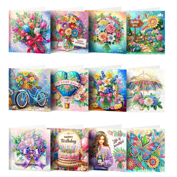 Poppy Crafts Diamond Art Greeting Card Kit