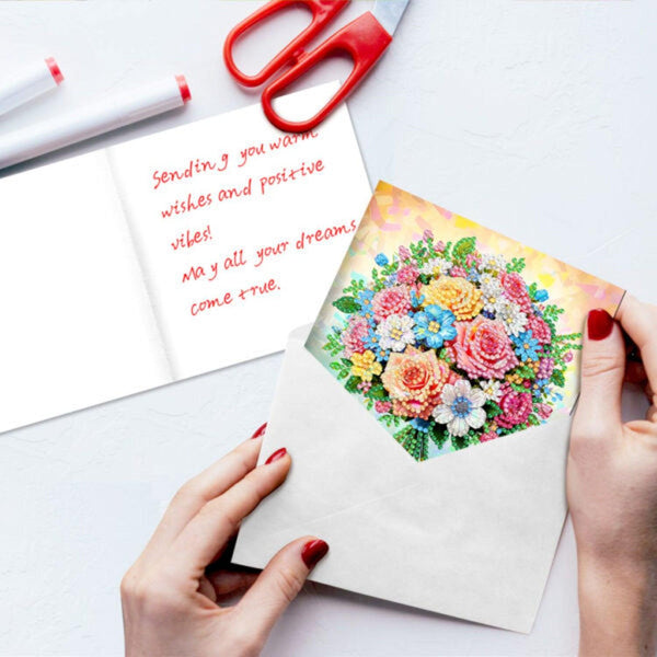 Poppy Crafts Diamond Art Greeting Card Kit