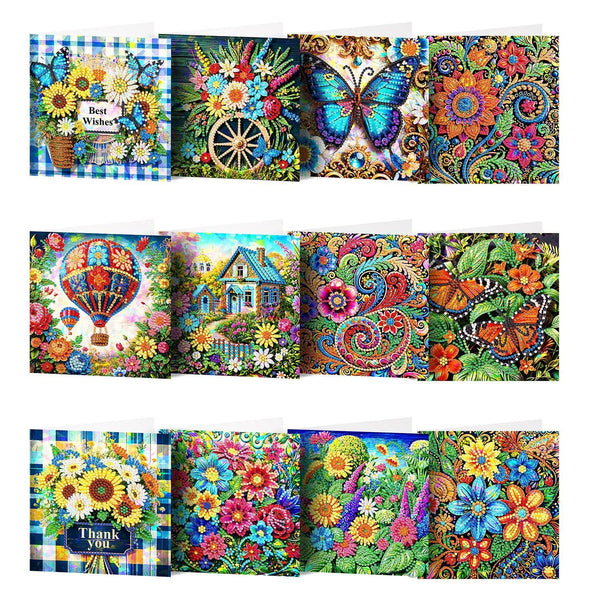 Poppy Crafts Diamond Art Greeting Card Kit
