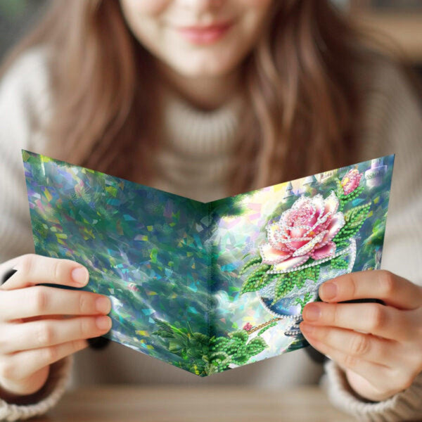 Poppy Crafts Diamond Art Greeting Card Kit