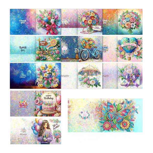 Poppy Crafts Diamond Art Greeting Card Kit