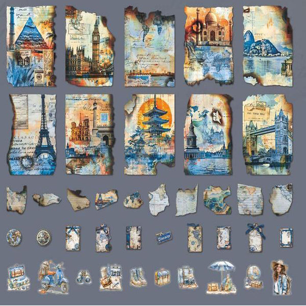 Poppy Crafts Die-Cut Scrap Paper - Traveler's Diary
