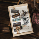 Poppy Crafts Embossed Cardstock Stickers - Metal Imprint - Classical Patterns
