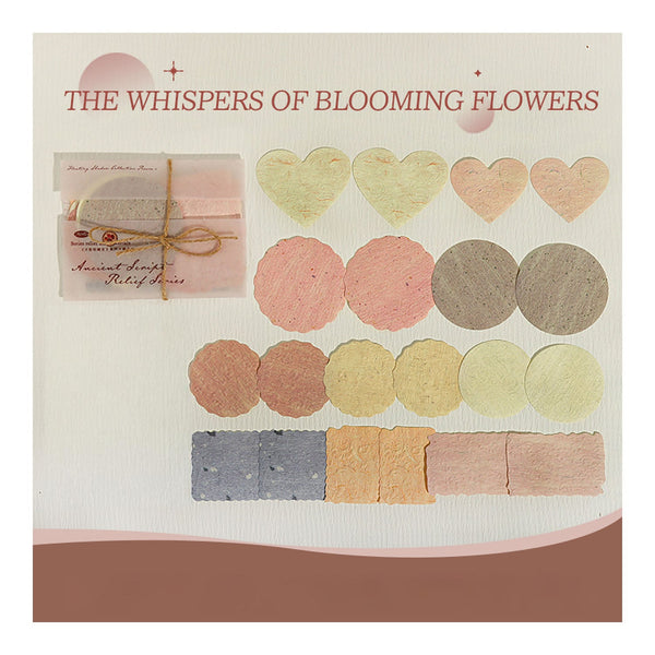 Poppy Crafts Embossed Scraping Paper - The Whisper of Blooming Flowers