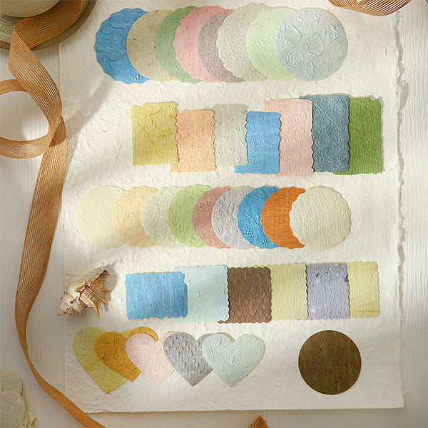 Poppy Crafts Embossed Scraping Paper - Geometric Fragments
