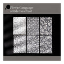 Poppy Crafts Embossed White Printed Vellum Paper - Flower Language Condenses Frost