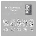 Poppy Crafts English Rhapsody Washi Stickers - Ink Traces and Drops