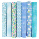 Poppy Crafts Fabric Fat Quarter Bundle - Blue