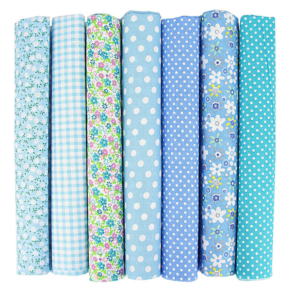 Poppy Crafts Fabric Fat Quarter Bundle - Blue