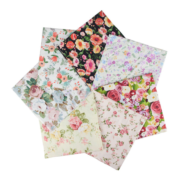 Poppy Crafts Fabric Fat Quarter Bundle - Flowers