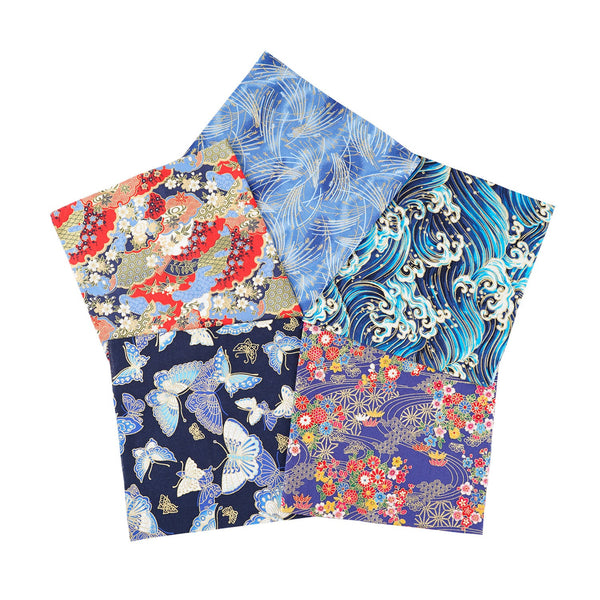 Poppy Crafts Fabric Fat Quarter Bundle - Japanese Designs