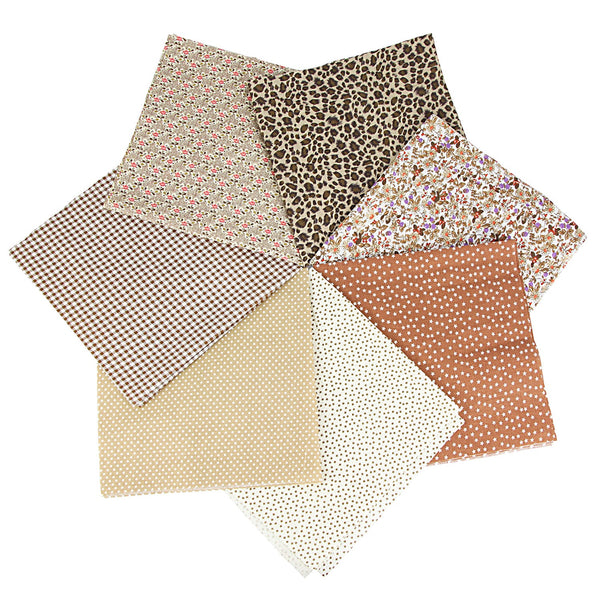 Poppy Crafts Fabric Fat Quarter Bundle - Neutral