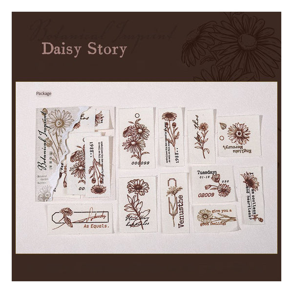 Poppy Crafts Fabric Tag - Daisy Story