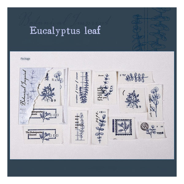 Poppy Crafts Fabric Tag - Eaculyptus Leaf