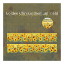 Album cover with 'Golden Chrysanthemum Field' text and floral design.