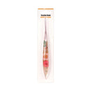 Crochet hook with floral design in packaging on a white background