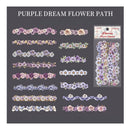 Poppy Crafts Flower Stickers - Purple Dream Flower Path