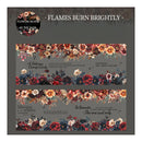 Poppy Crafts Flowers Bloom in the Dark PET Sticker Roll - Flames Burn Brightly