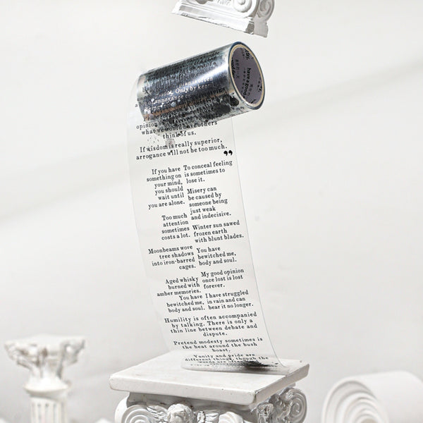 Poppy Crafts Fragments of Literary Quotations PET Sticker Roll - Anne of Green Gables
