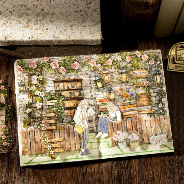Poppy Crafts Full Garden of Books PET Stickers - Book Path Scroll