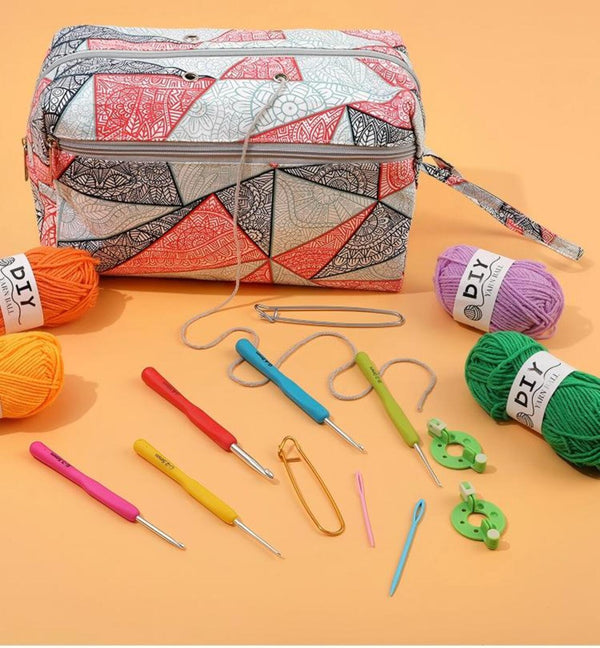Poppy Crafts Granny Square Crocheting Kit