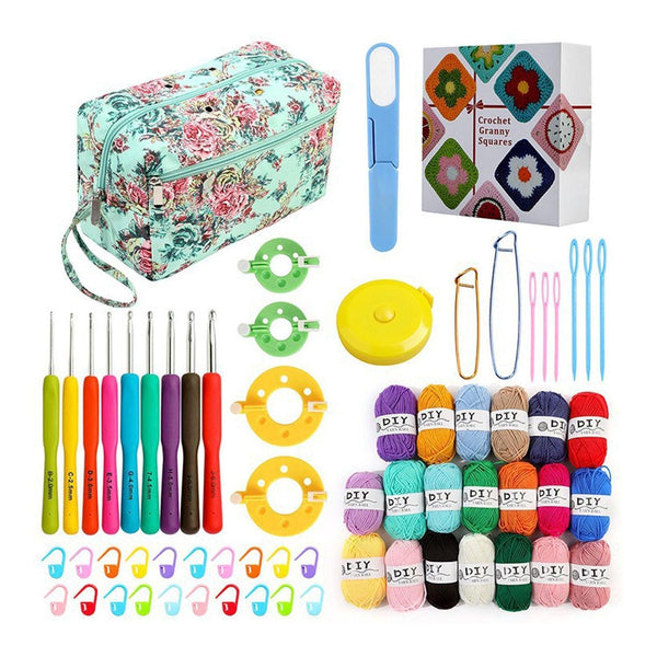 Poppy Crafts Granny Square Crocheting Kit