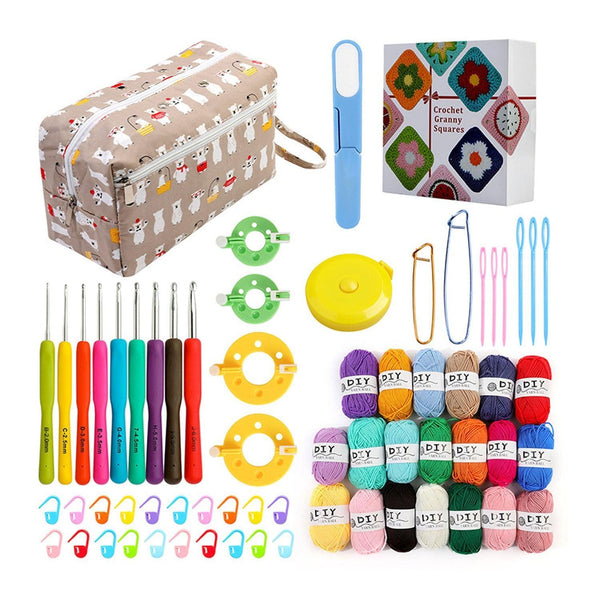 Poppy Crafts Granny Square Crocheting Kit