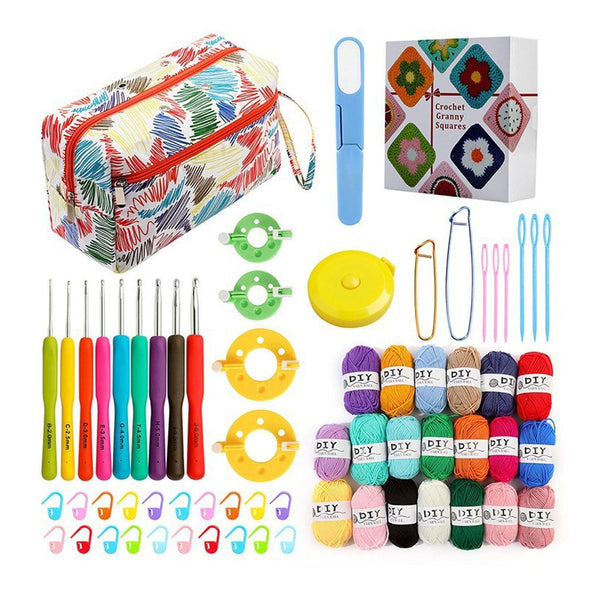 Poppy Crafts Granny Square Crocheting Kit