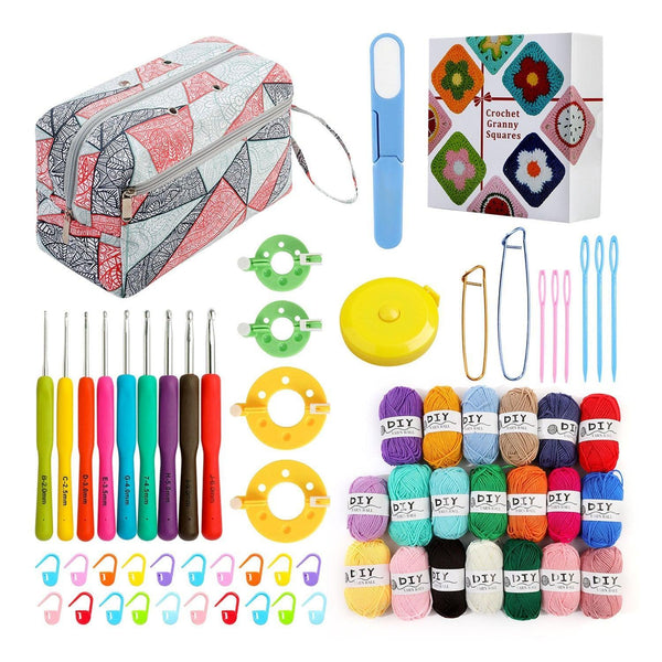 Poppy Crafts Granny Square Crocheting Kit
