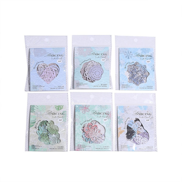 Poppy Crafts Hollow Cut Kraft Paper - Snowflakes Fall