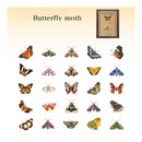 Poppy Crafts Insect Specimens PET Stickers - Butterfly Moth