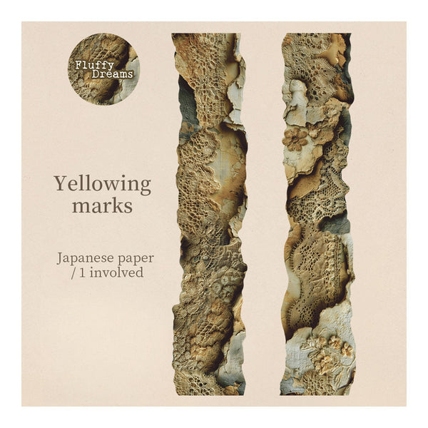 Poppy Crafts Lace Edge Washi Tape - Yellowing Marks