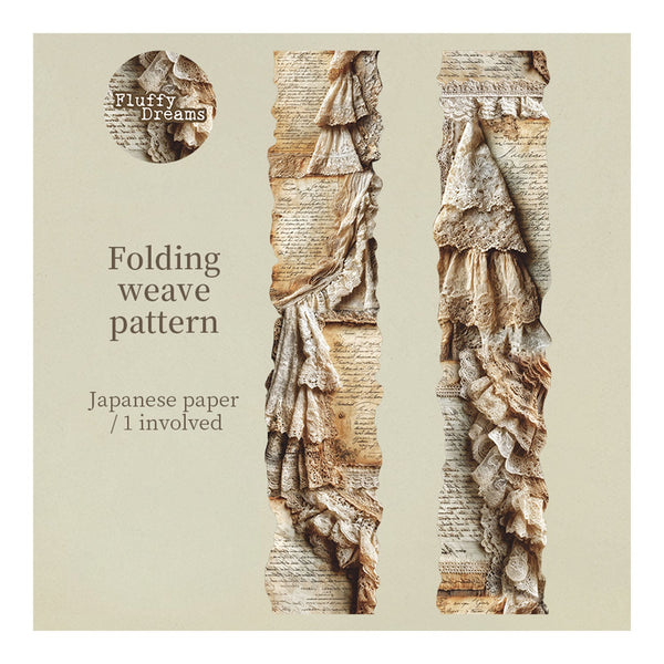 Poppy Crafts Lace Edge Washi Tape - Folding Weave Pattern