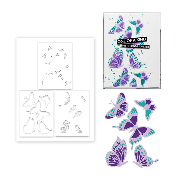 Poppy Crafts Layering Stencil Kit