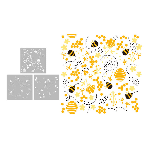Poppy Crafts Layering Stencil Kit