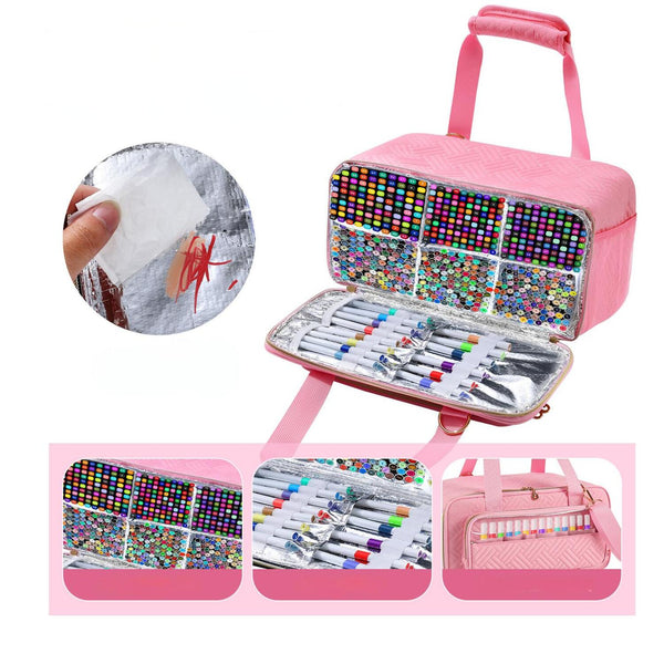 Poppy Crafts Marker Storage Bag - Pink