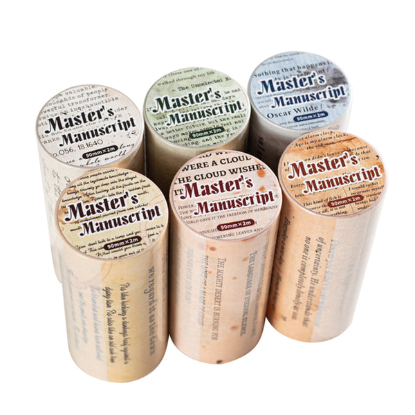 Poppy Crafts Master’s Manuscript Washi Tape Roll - How Iron Is Made