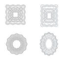 Poppy Crafts Wavy Nesting Die Bundle 4 Pack
