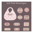 Poppy Crafts Cardstock Stickers - Numerous Flowers - Soft Pink Monologue